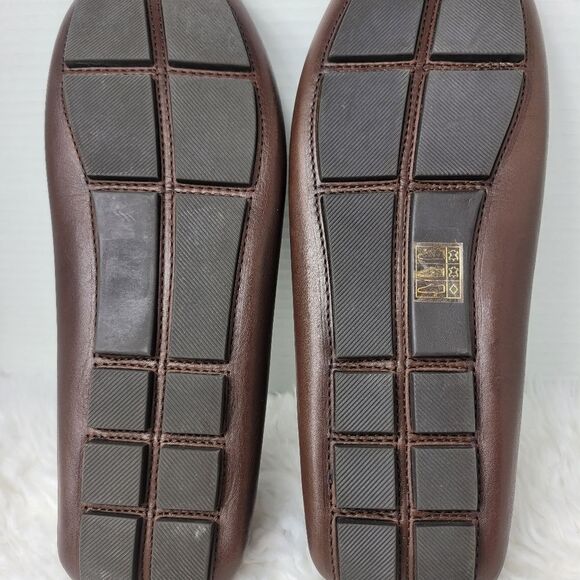 J.Crew Kenton Mens Loafer Size Size 11.5 Brown Leather Driving Moccasins Shoes - Picture 11 of 12